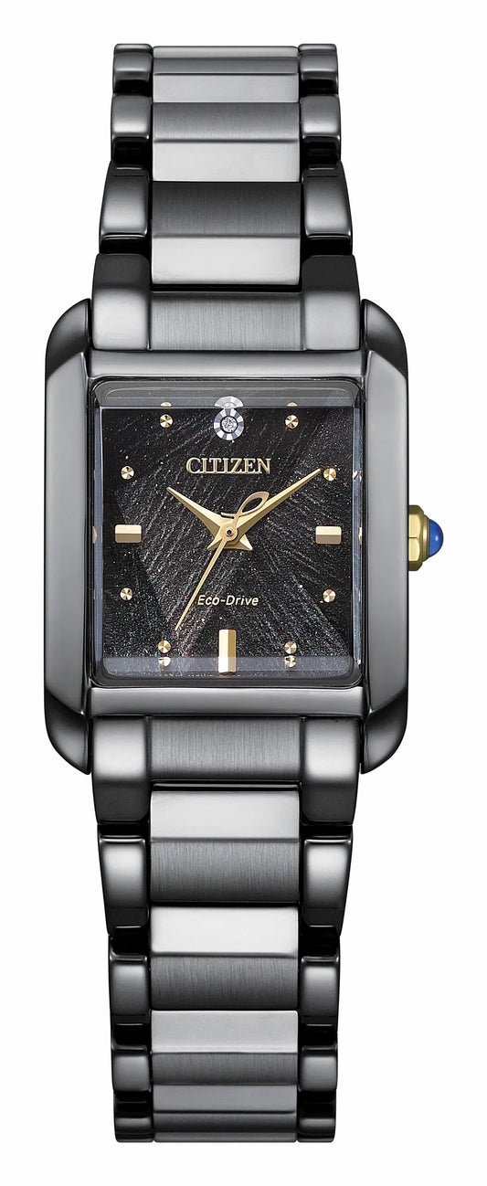 Citizen L Bianca LIGHT in BLACK Black Dial Stainless Steel Bracelet EW5636-55E | Citizen Trending
