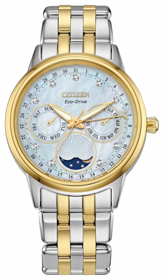 Calendrier White Dial Stainless Steel Bracelet FD0004-51D | Citizen New