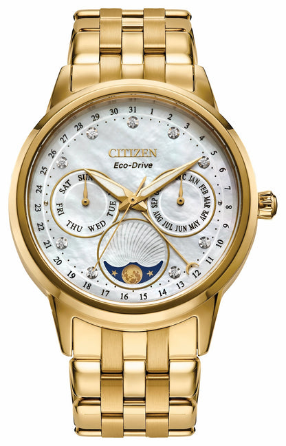 Calendrier White Dial Stainless Steel Bracelet FD0002-57D | Citizen Trending