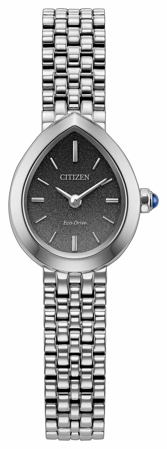Citizen L Rainell Black Dial Stainless Steel Bracelet EX1550-54E | Citizen Sale