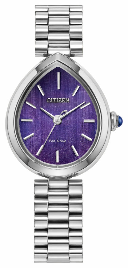 Citizen L Rainell Purple Dial Stainless Steel Bracelet EM1200-55X | Citizen Best Seller