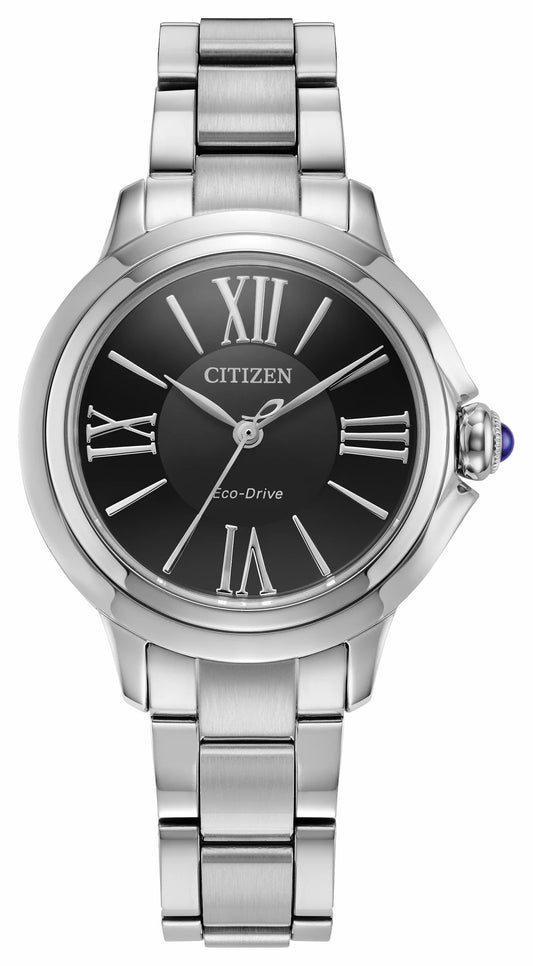 Citizen L Ceci Black Dial Stainless Steel Bracelet EM1160-58E | Citizen New