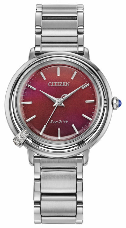 Citizen L Arcly Red Dial Stainless Steel Bracelet EM1091-67X | Citizen Classic