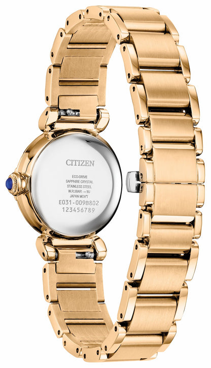 Citizen L Mae Green Dial Stainless Steel Bracelet EM1123-62X | Citizen Hot Sale