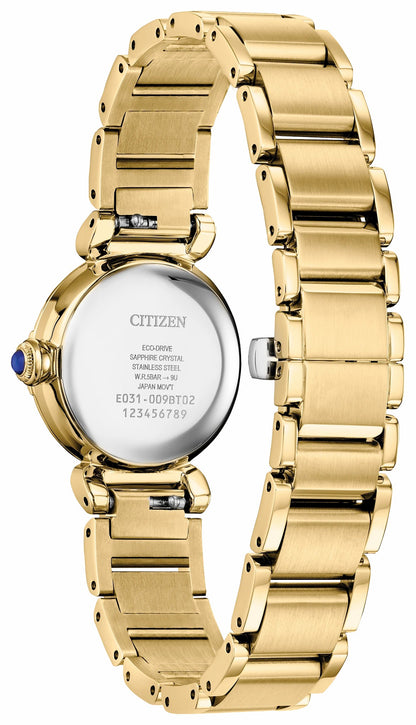 Citizen L Mae Black Dial Stainless Steel Bracelet EM1132-88H | Citizen Classic