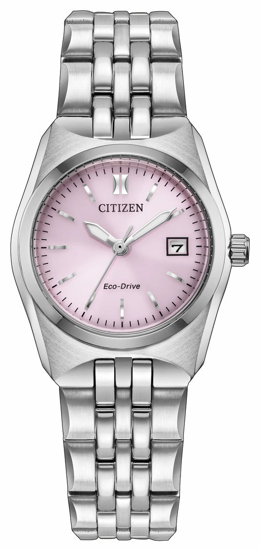 Corso Pink Dial Stainless Steel Bracelet EW2291-51X | Citizen Great Value