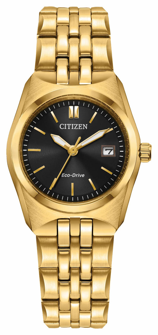 Corso Black Dial Stainless Steel Bracelet EW2293-56E | Citizen Signature