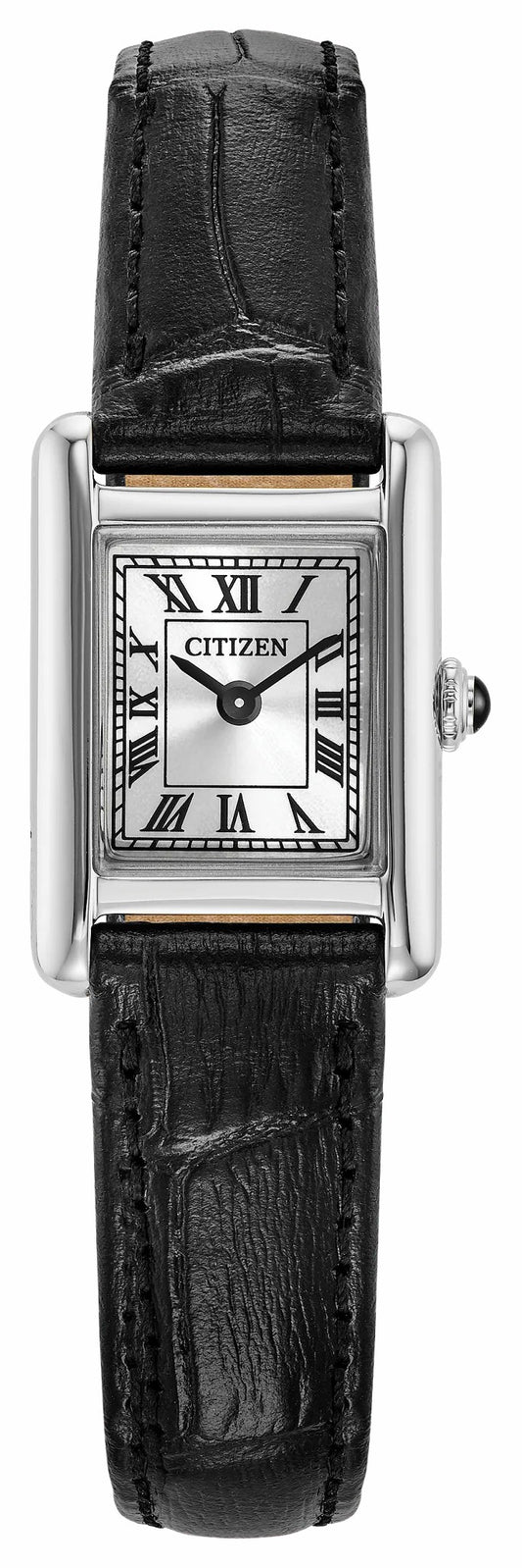 Fio Roma Silver-Tone Dial Leather Strap EG2790-12A | Citizen Essential