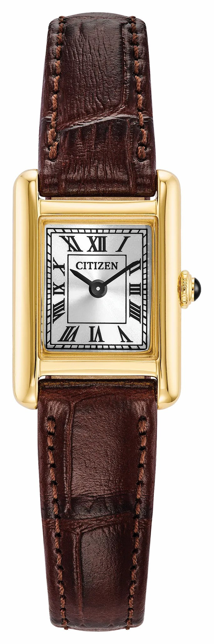 Fio Roma Silver-Tone Dial Leather Strap EG2797-13A | Citizen Quality