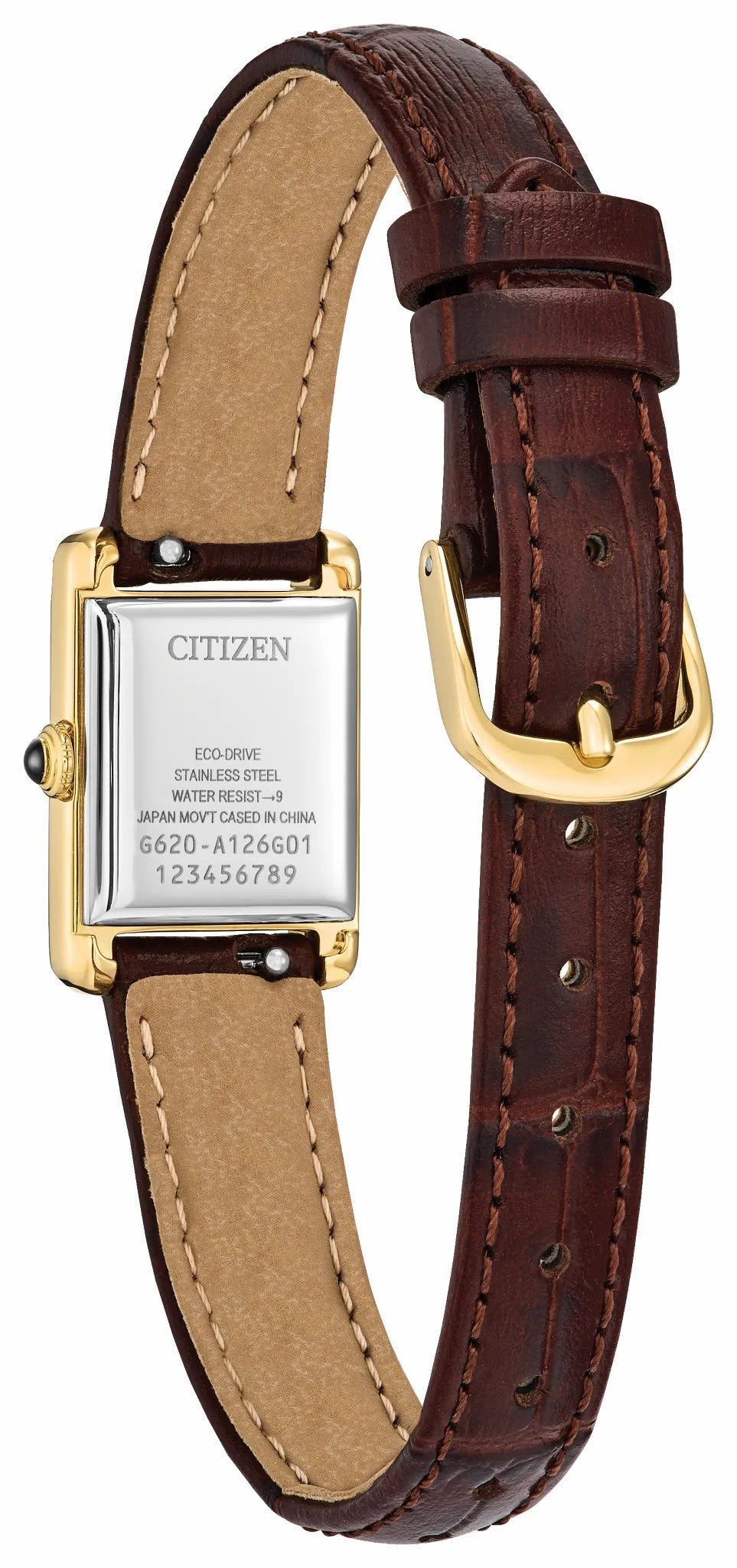 Fio Roma Silver-Tone Dial Leather Strap EG2797-13A | Citizen Quality