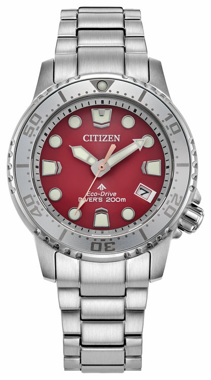 Promaster Dive Red Dial Stainless Steel Bracelet EO2027-50Z | Citizen Discount