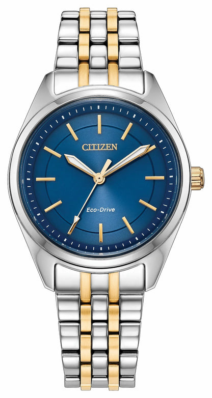 Peyten Blue Dial Stainless Steel Bracelet EM1234-53L | Citizen Discount