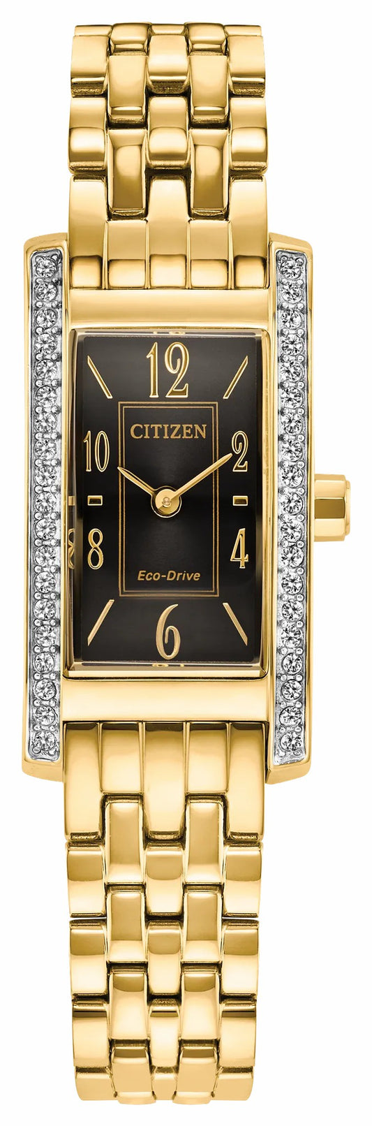 Petite Palidoro Black Dial Stainless Steel Bracelet EG7112-59E | Citizen Quality