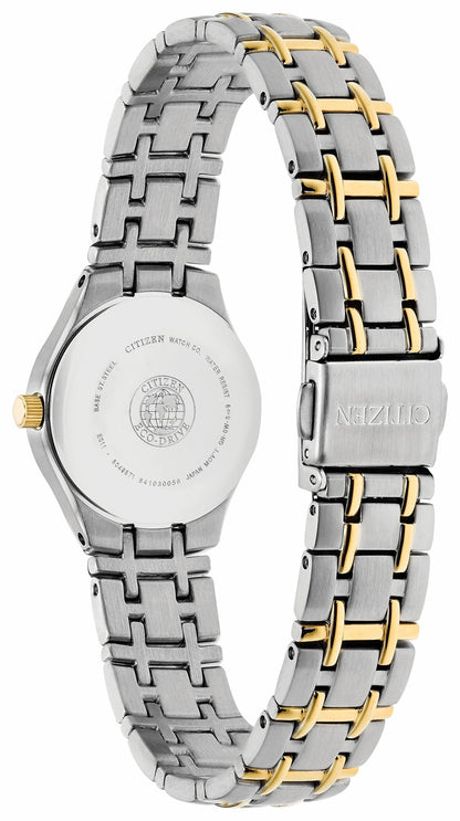 Corso - Ladies Eco-Drive Two-Tone White Dial Date Watch | Citizen Exclusive