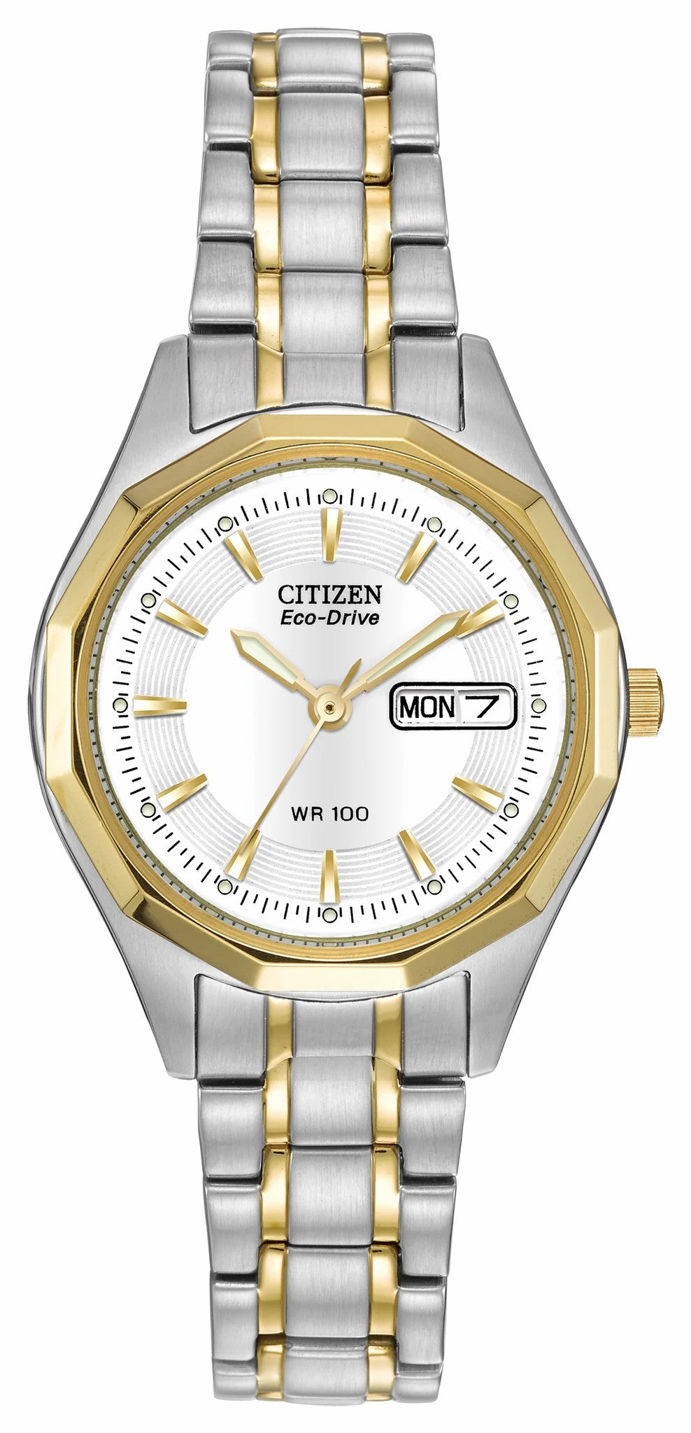 Corso - Ladies Eco-Drive Two-Tone Calendar Date Watch | Citizen Popular
