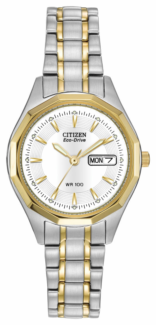 Corso - Ladies Eco-Drive Two-Tone Calendar Date Watch | Citizen Popular