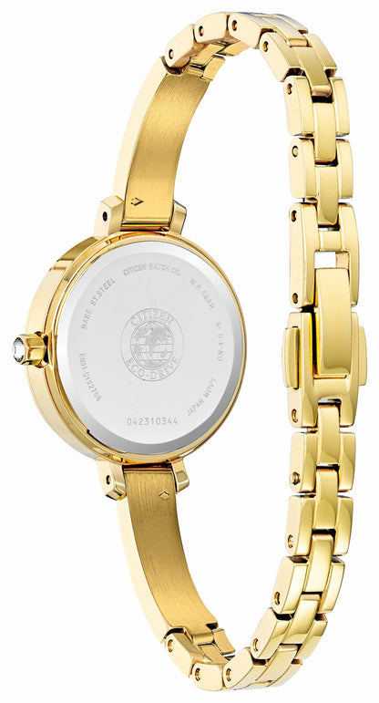 Silhouette Crystal White Dial Stainless Steel Bracelet EM0862-56D | Citizen Classic