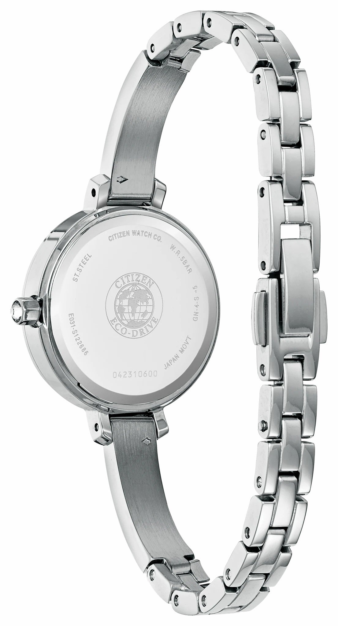Silhouette Crystal White Dial Stainless Steel Bracelet EM0860-51D | Citizen Customer Favorite