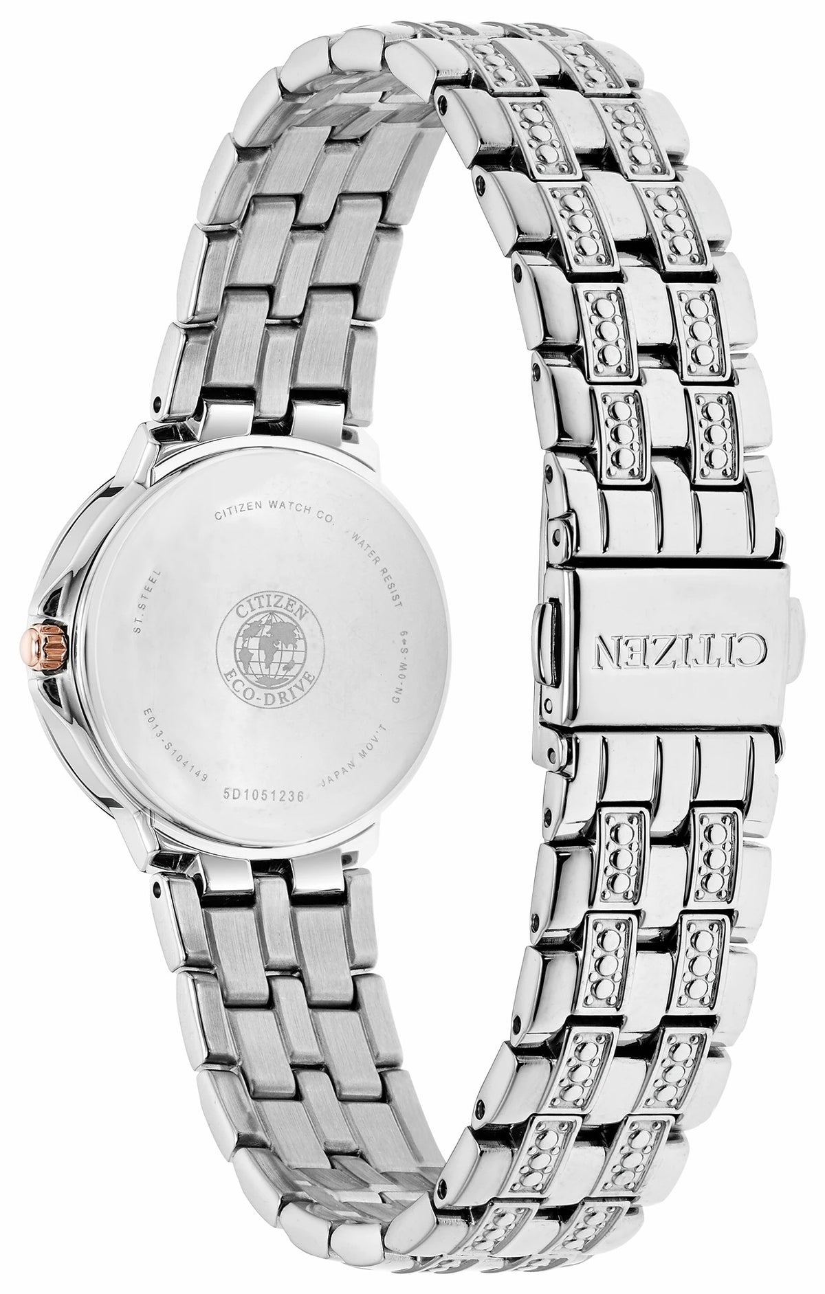 Silhouette Crystal - Ladies Eco-Drive EW2340-58A Silver Watch | Citizen Sale