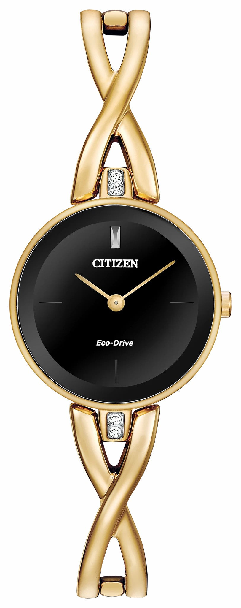 Axiom - Ladies Eco-Drive EX1422-54E Gold Tone Strap Watch | Citizen Featured