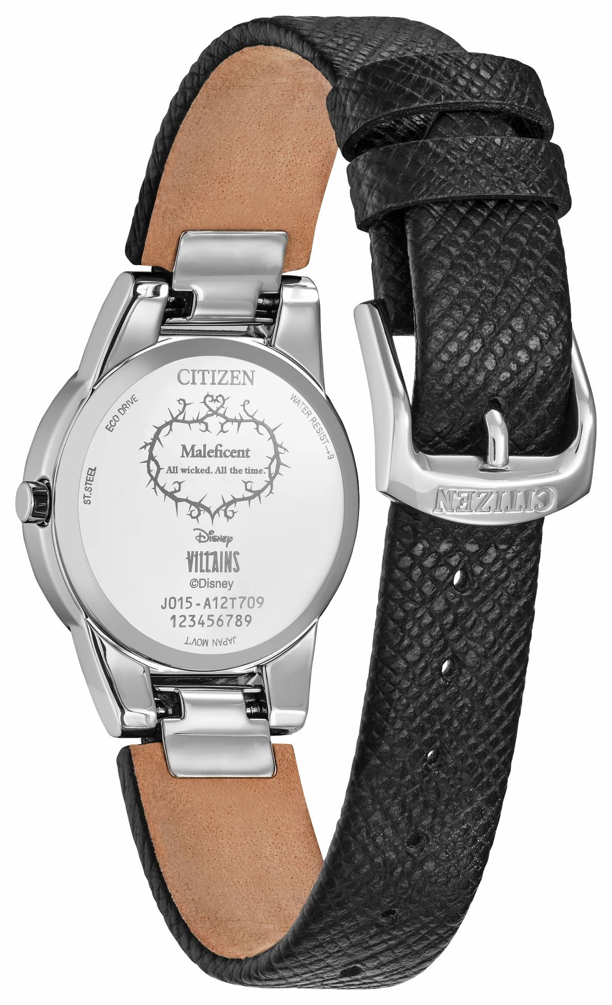 Maleficent's Charm Gray Dial Leather Strap GA1080-41Y | Citizen Exclusive