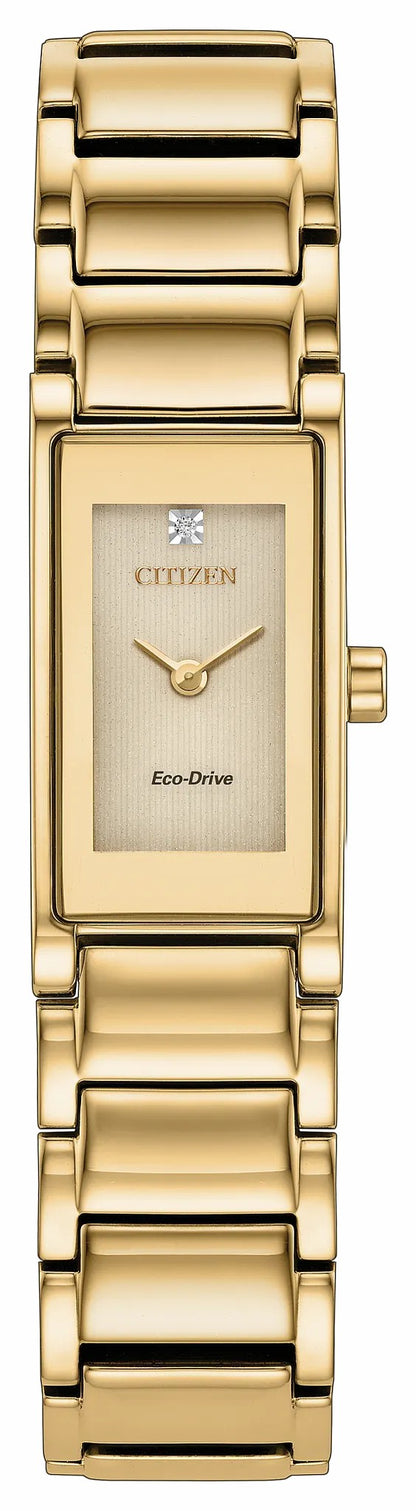 Axiom Gold-Tone Dial Stainless Steel Bracelet EG7052-59P | Citizen Popular