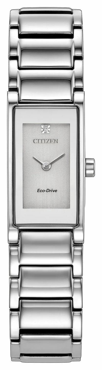 Axiom Silver-Tone Dial Stainless Steel Bracelet EG7051-51A | Citizen Signature