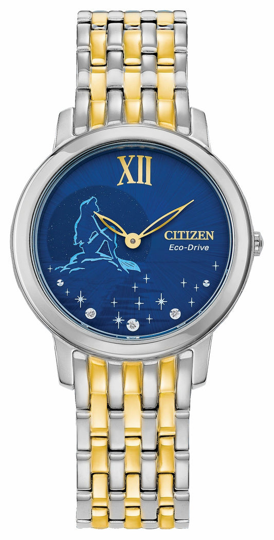 Ariel Diamond Blue Dial Stainless Steel Bracelet EX1499-50W | Citizen Trusted