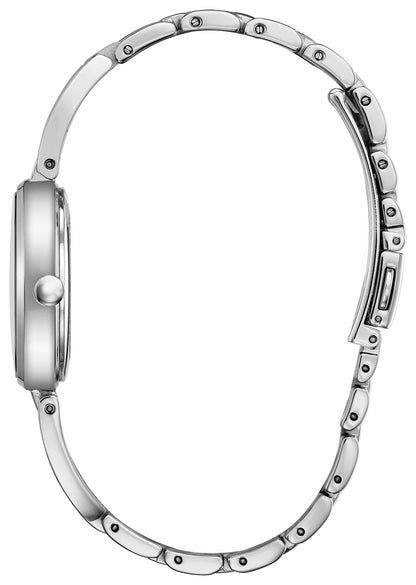 Axiom - Ladies Eco-Drive EM0630-51D Steel Pearl Dial Watch | Citizen Classic