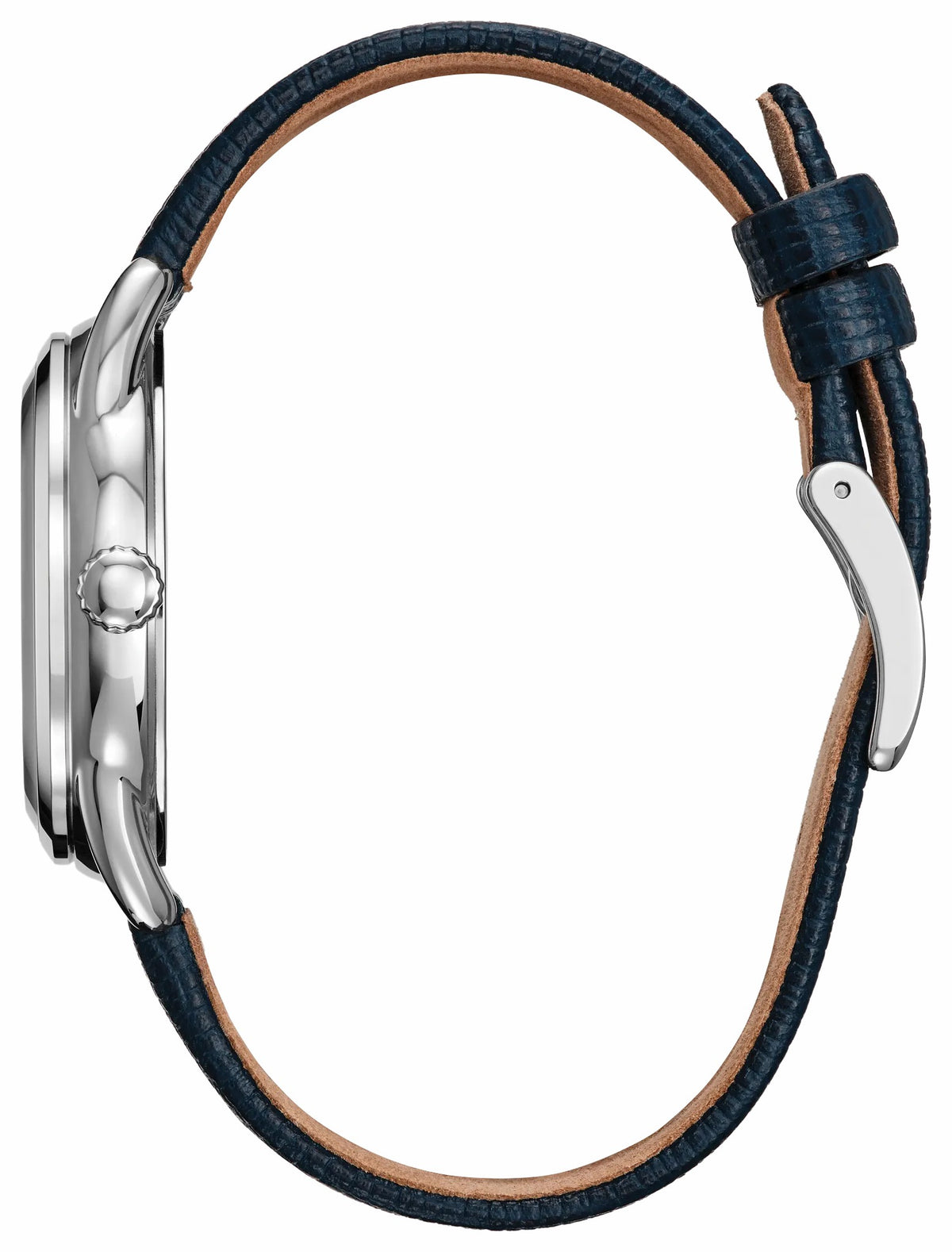 Mickey Mouse and Minnie Mouse Picnic Pedal Blue Dial Leather Strap FE7097-05W | Citizen Essential