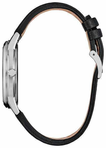 Sensational Six Road Trip Silver-Tone Dial Leather Strap FE7110-09W | Citizen Special Offer