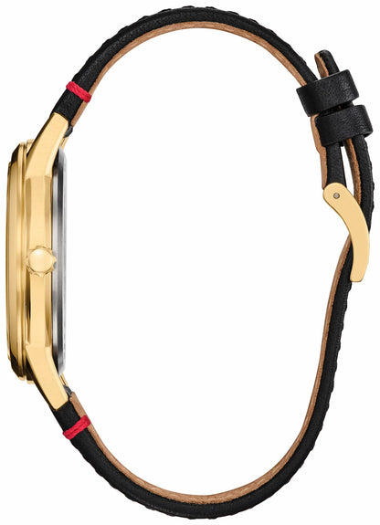 Mickey Mouse Takes Hollywood Silver-Tone Dial Leather Strap FE7063-07W | Citizen Essential