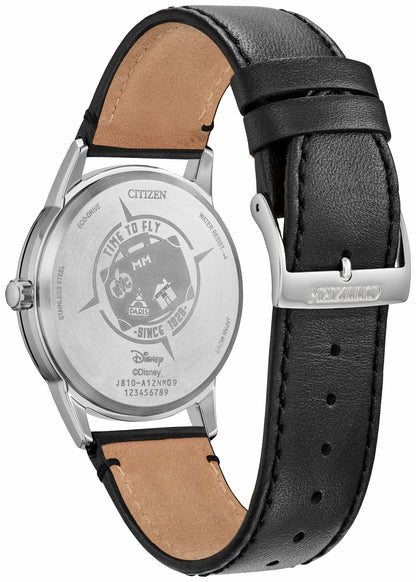 Mickey Mouse & Pluto Take NYC Black Dial Leather Strap AW1860-01W | Citizen Sale