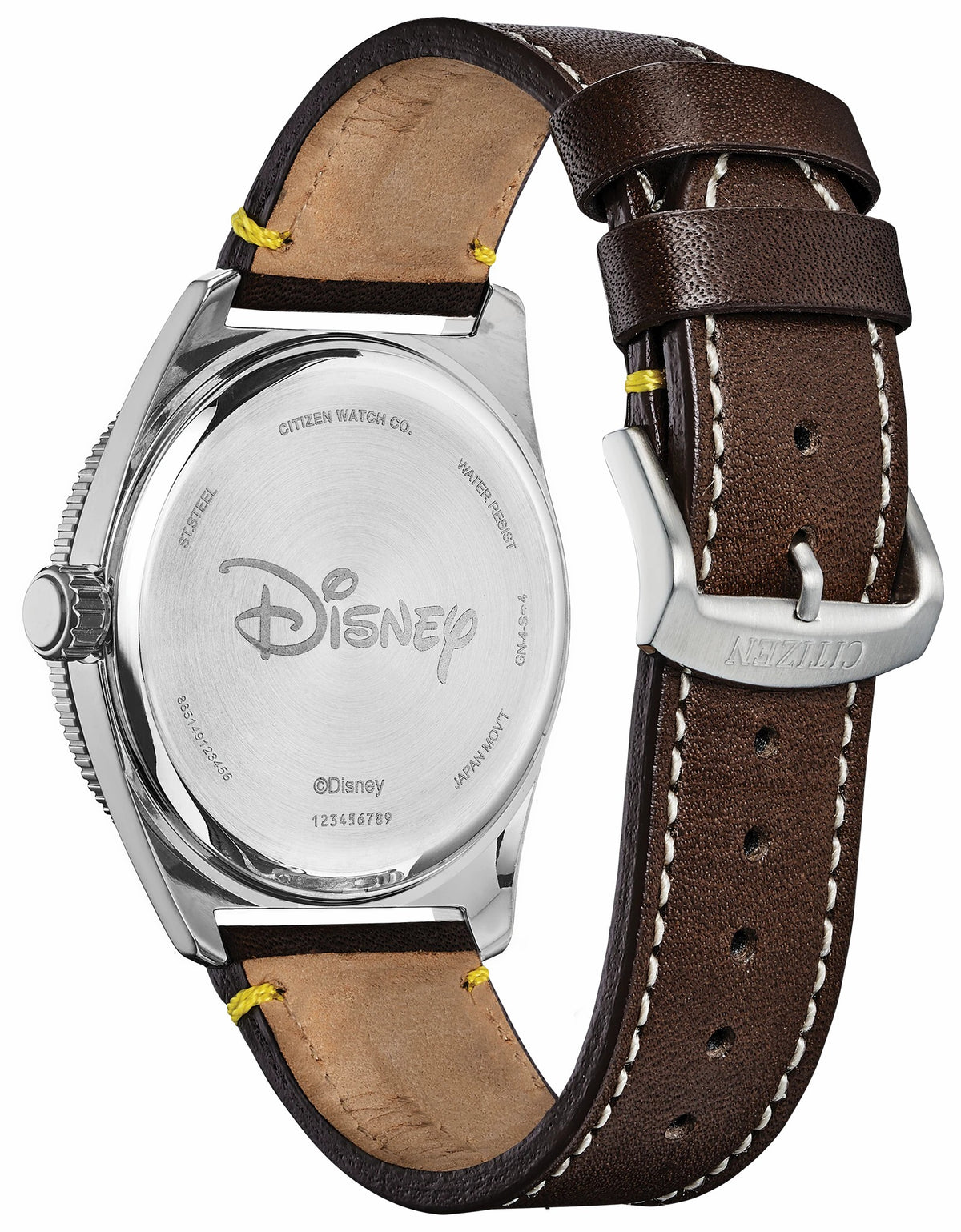 Mickey Mouse Blue Dial Leather Strap AW1599-00W | Citizen Featured