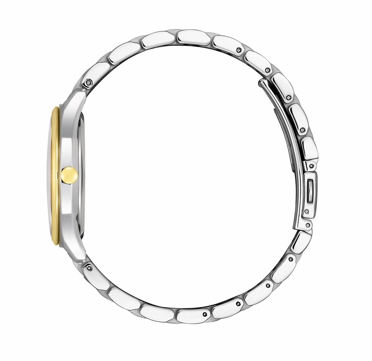 Falling Mickey & Minnie Silver-Tone Dial Stainless Steel Bracelet EM0754-59W | Citizen Trusted