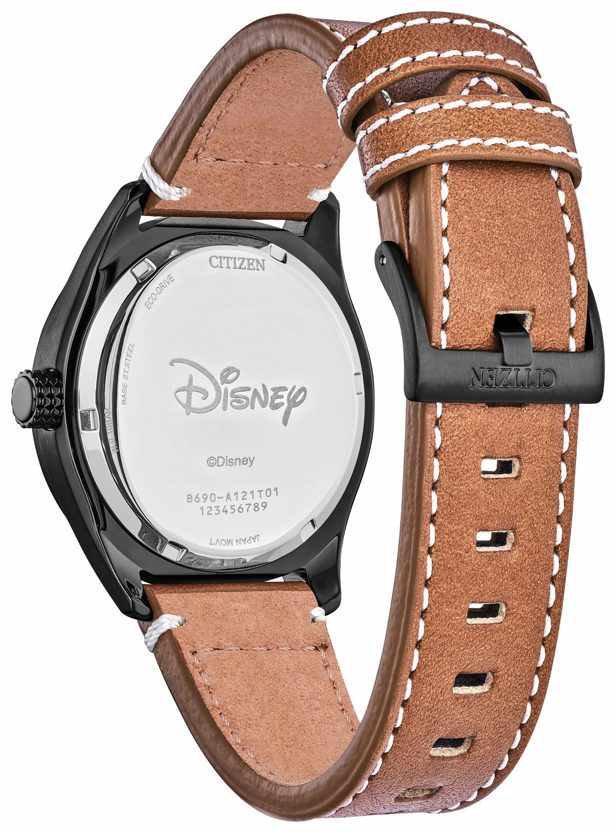 Batter's up Mickey Brown Dial Leather Strap BV1089-05W | Citizen Great Value