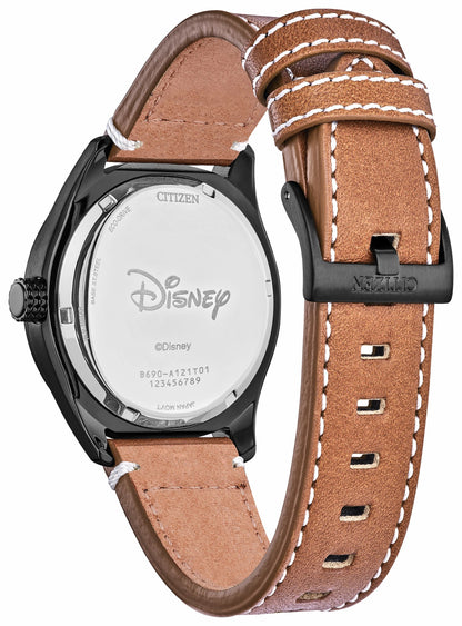 Batter's up Mickey Brown Dial Leather Strap BV1089-05W | Citizen Great Value