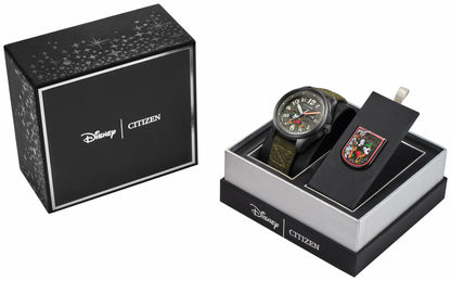 Alpine Mickey Mouse Green Dial CORDURA® Strap AW0148-47W | Citizen Latest