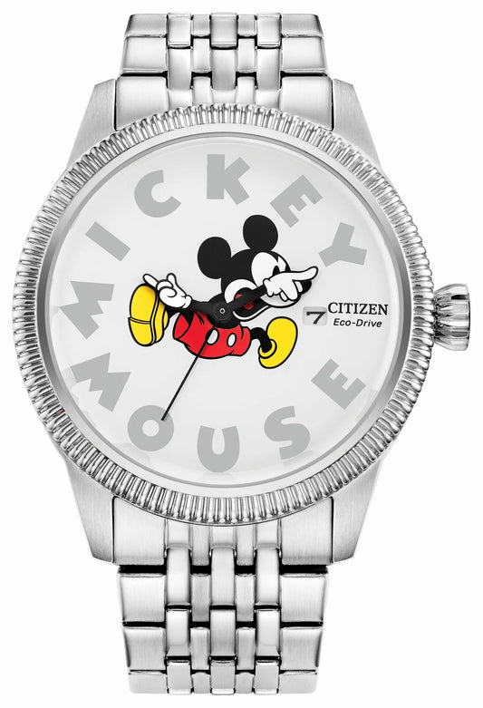 Mickey Mouse White Dial Stainless Steel Bracelet BM7481-53W | Citizen Featured