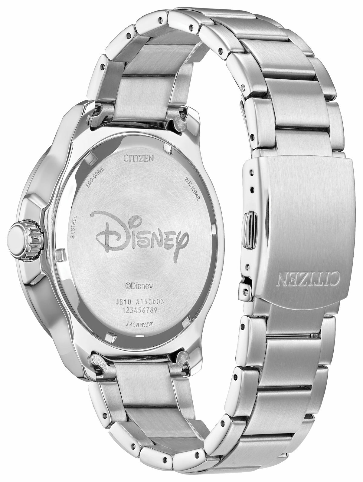 Mickey Astronaut Black Dial Stainless Steel Bracelet AW1709-54W | Citizen Featured