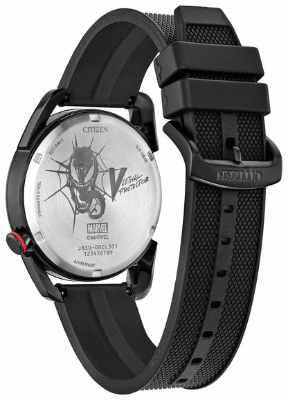 Venom "Lethal Protector" Black Dial Polyurethane Strap AW2065-41W | Citizen Latest