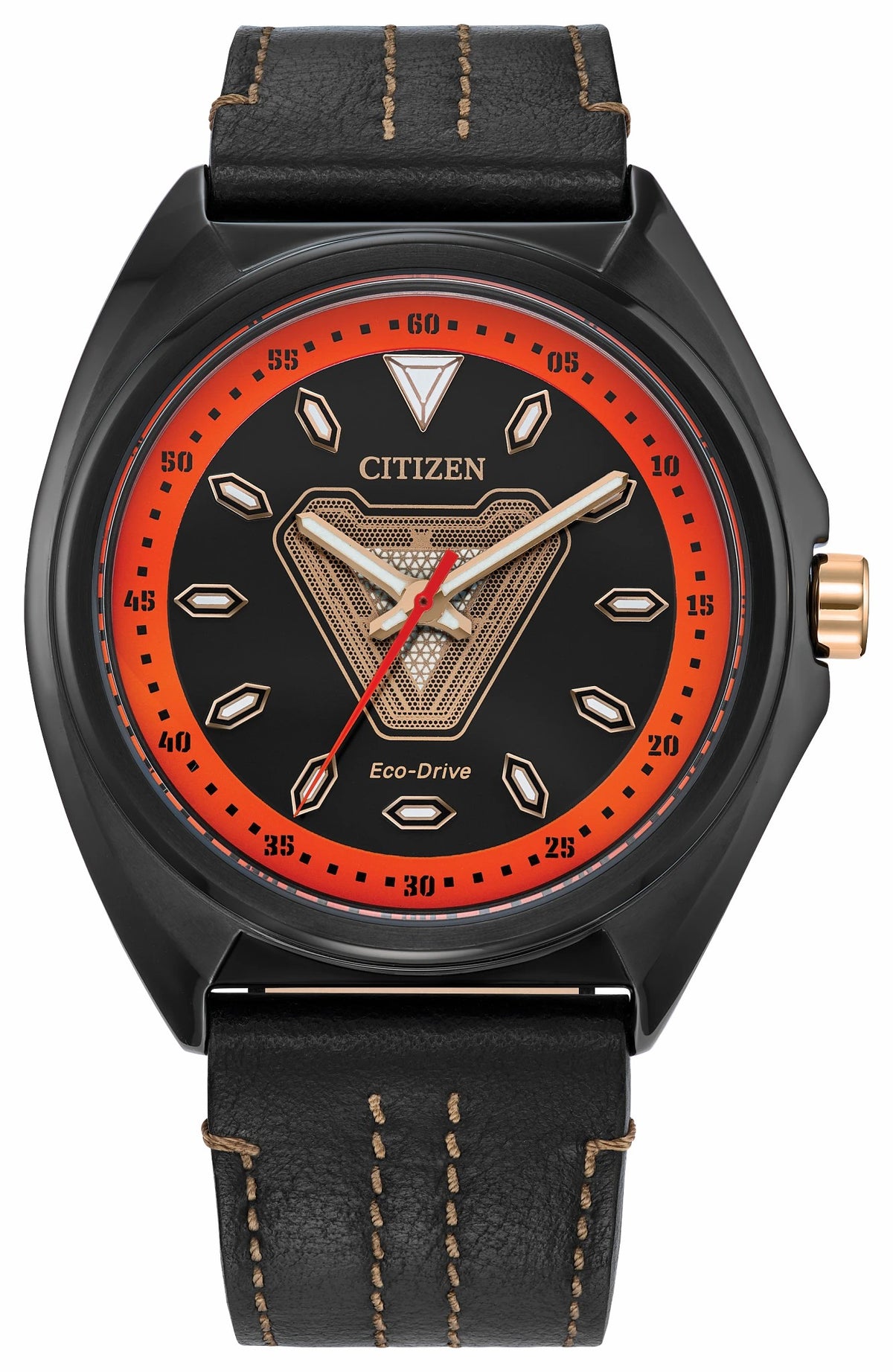 Tony Stark '63 Black Dial Leather Strap AW2075-05W | Citizen Deals