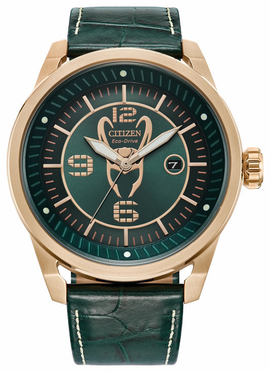 Loki Green Dial Leather Strap AW1363-06W | Citizen Sale