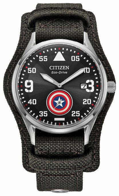 Captain America Forever Black Dial CORDURA® Strap BV1140-00W | Citizen Recommended