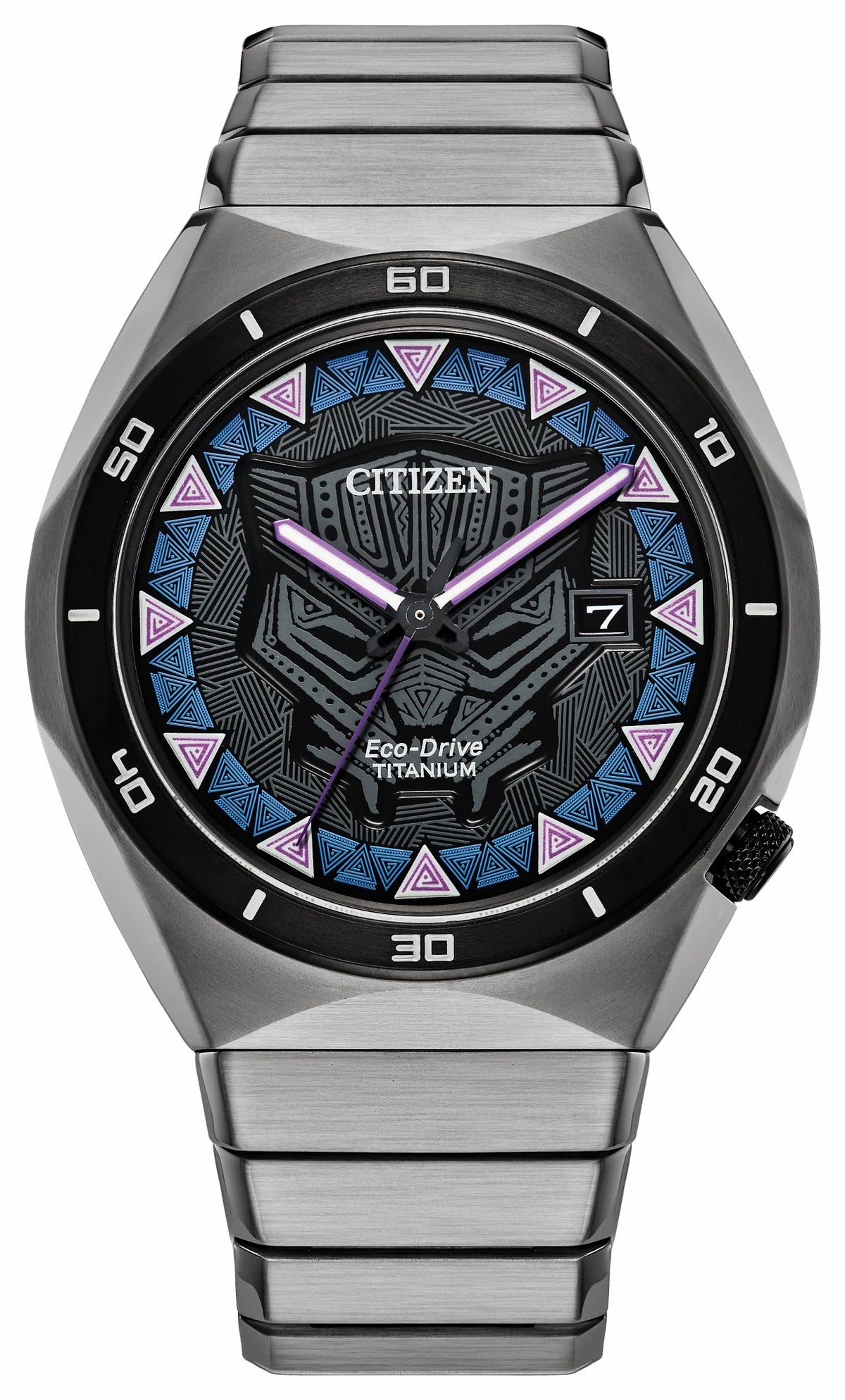 Black Panther Black Dial Super Titanium Bracelet AW1668-50W | Citizen Best Price
