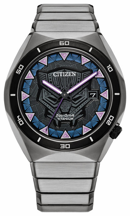 Black Panther Black Dial Super Titanium Bracelet AW1668-50W | Citizen Best Price