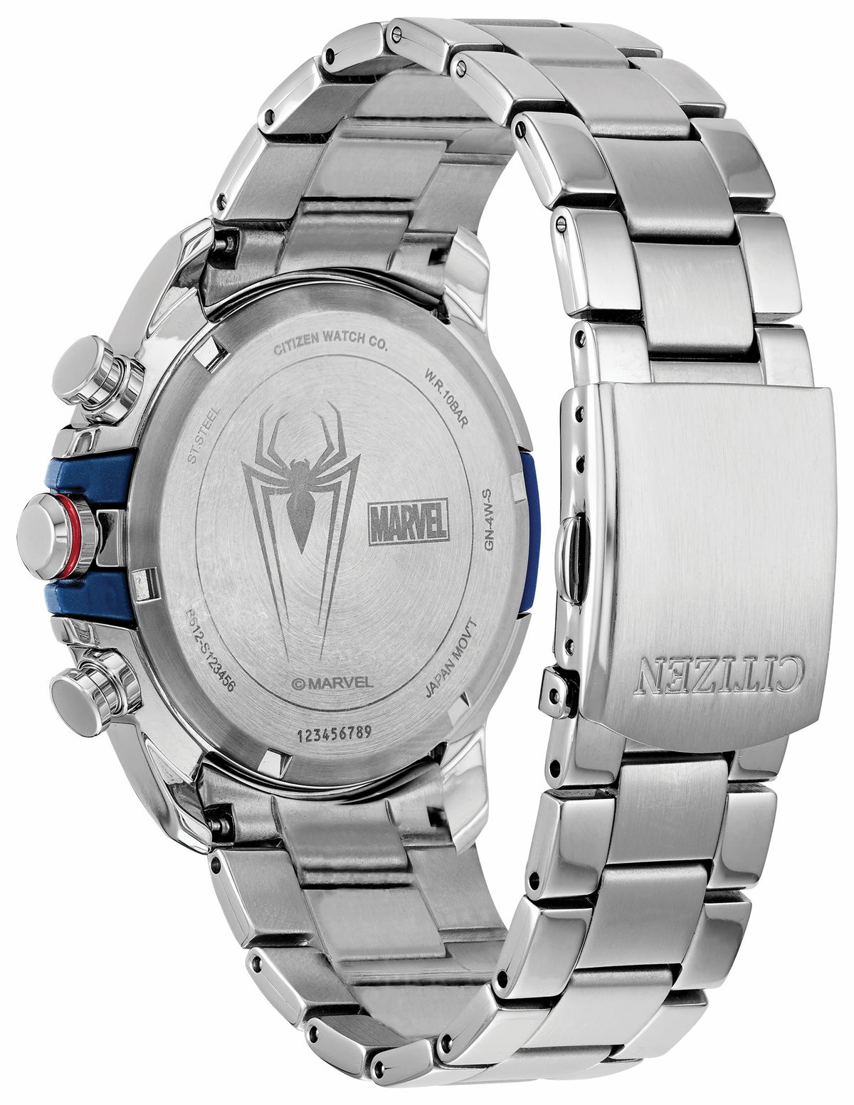 Citizen Spider-Man Eco-Drive Blue Dial Stainless Steel Watch | Citizen Popular