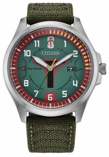 Boba Fett Green Dial Nylon Strap AW1418-06W | Citizen Sale