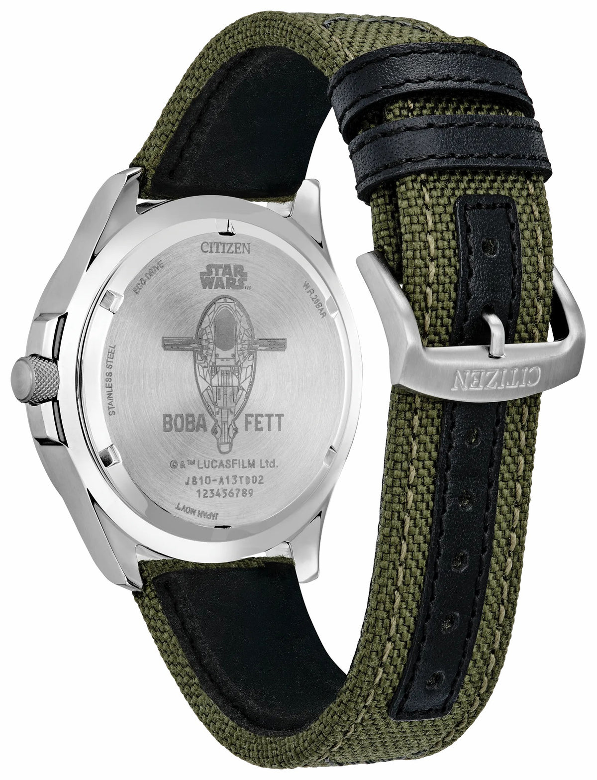 Boba Fett Green Dial Nylon Strap AW1418-06W | Citizen Sale