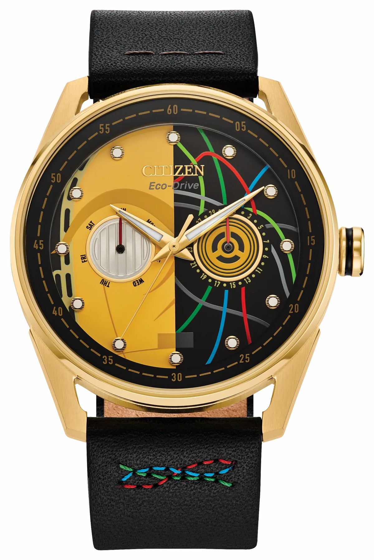 C-3PO Rewired Multiple Dial Leather Strap BU4026-05W | Citizen Everyday